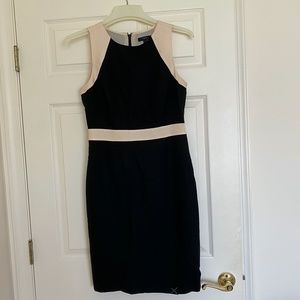 J. Crew “Gwen” Color Block Career Wool Midi Dress